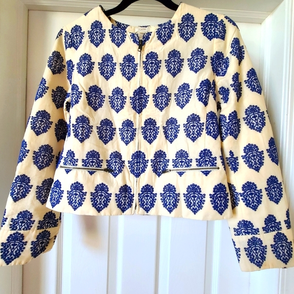 Jcrew embroidered jacket
